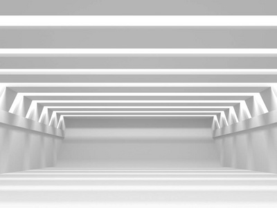 抽象几何建筑背景在白色与阴影照片