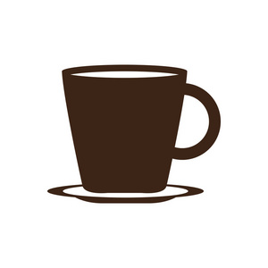 孤立的咖啡杯子图标