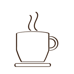 独立抽象咖啡杯图标