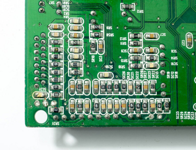 电子元器件特写电路板
