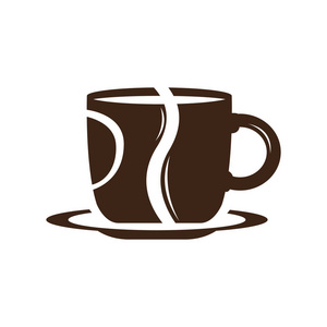 孤立的咖啡杯子图标