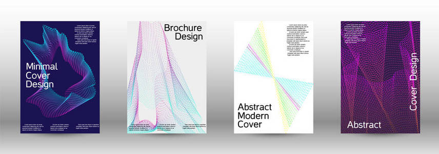 一套现代的抽象封面