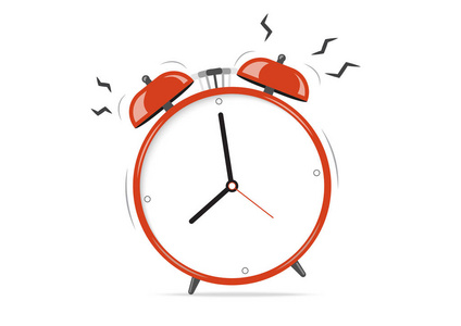 被闹钟吵醒图片