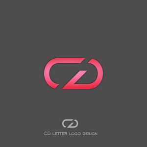 cd 字母徽标设计, 典雅的标志为您的业务, 最初为您的公司名称.