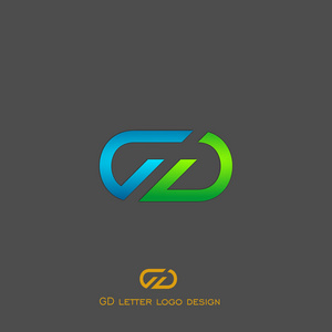 gd公司gd 字母标志设计, 典雅的标志为您的业务, 最初为您的公司名称.