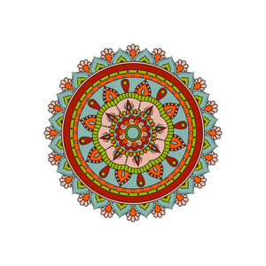 圆形装饰花卉图案.装饰元素.奥里照片