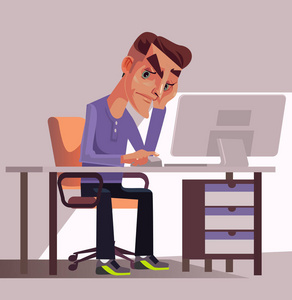 gard 工作场所.矢量平面卡通插画照片