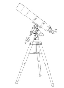 学习素描望远镜图片