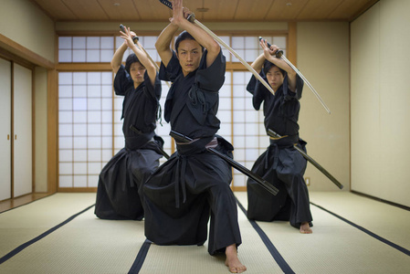 东京传统道场的武士训练