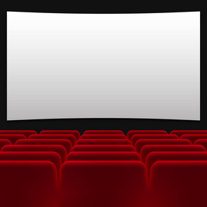 有透明背景的电影院里的红椅
