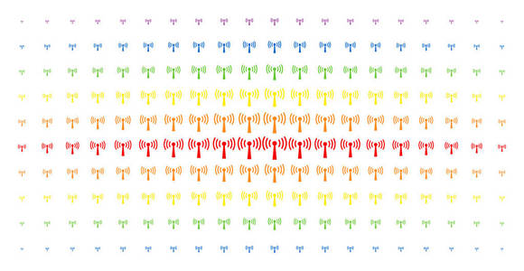 无线网络站光谱半色调阵列图片