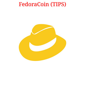 矢量 Fedoracoin 提示 徽标