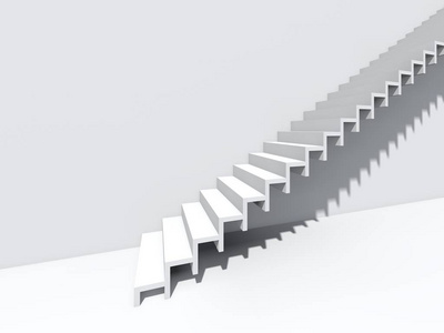 墙上背景建筑或建筑的概念楼梯作为企业成功成长进步或成就的隐喻