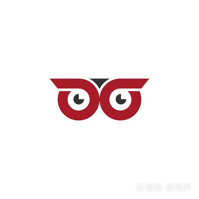 猫头鹰标志载体, 简单的设计