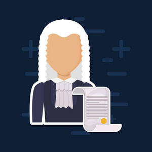 头像法官人物图标照片