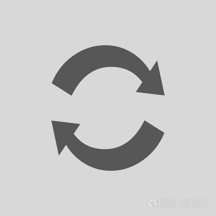 循环简单图示的平面图标插画-正版商用图片0uixab-摄图新视界