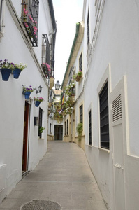 西班牙, 安大路西亚, 科尔多瓦老中心的白色狭窄小巷