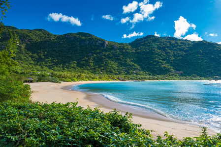 越南海岸的美丽海滩宁厢湾