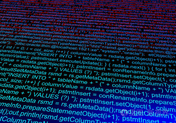 计算机数据代码.抽象技术背景.3d 插图软件开发