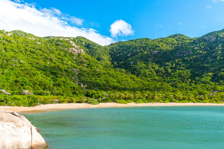 越南海岸的美丽海滩宁厢湾