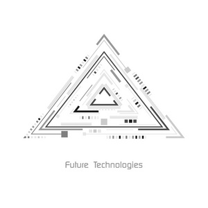 未来的技术。图形绘图, 矢量