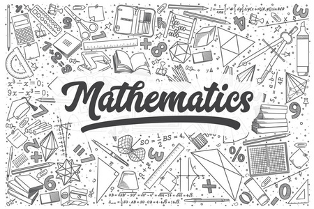 手绘数学矢量涂鸦集