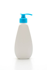 凝胶, 泡沫或液体肥皂分配器泵塑料瓶隔离白色背景
