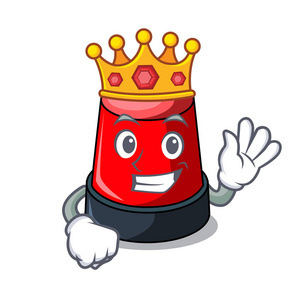 sirine 国王吉祥物卡通风格矢量插画照片