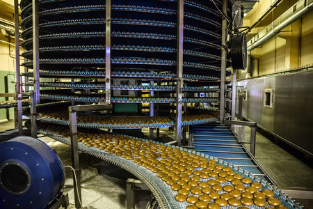 食品工业, 饼干生产照片