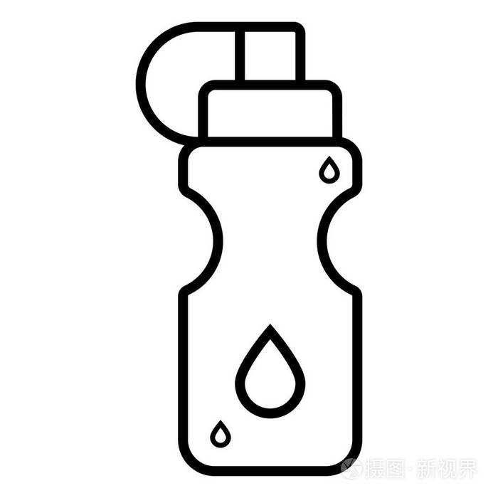 运动水壶线图标, 用于网络,移动和图表插画-正版商用图片0ujsmw-摄图