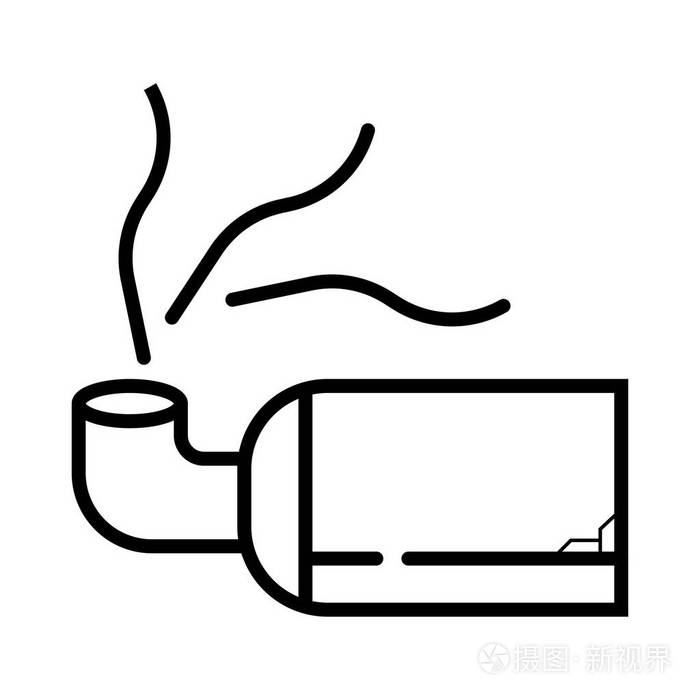 汽车排气管图标插画-正版商用图片0ujv7f-摄图新视界