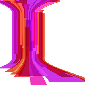 几何矢量抽象矩形背景橙色, 棕色, 粉红色, 紫色插图