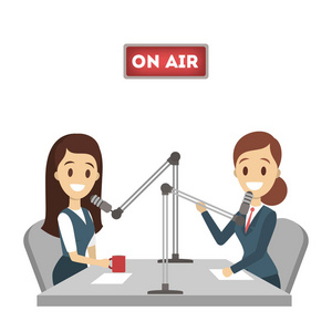 电台主持人图片