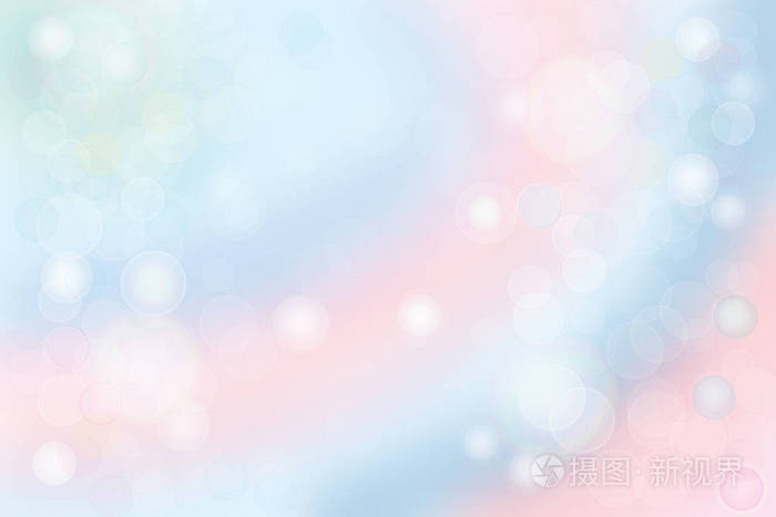 抽象色彩鲜艳的粉彩散景背景纹理与明亮的柔和的颜色圈子.文本的空间