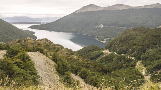 风景, 山和乌斯怀亚的河阿根廷