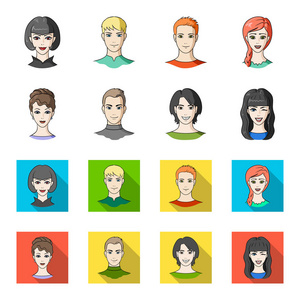 年轻人的不同外貌.