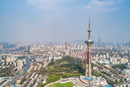 鸟瞰南京城市建筑景观图片