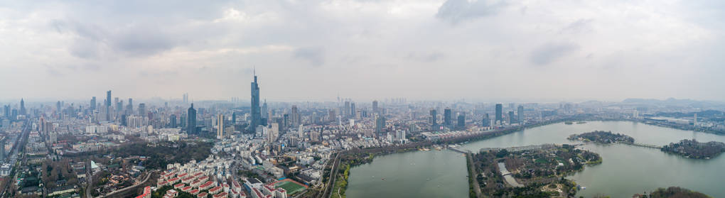 鸟瞰南京城市建筑景观图片