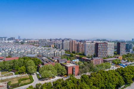 鸟瞰南京城市建筑景观图片