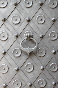 金属门上的青铜门环