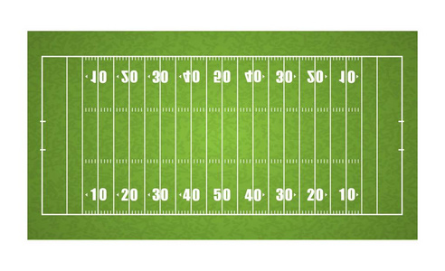 最热门看法美国橄榄球场, 向量例证