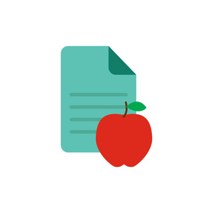 水果文档徽标图标设计