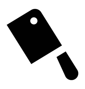 菜刀图标切刀平面矢量图标照片