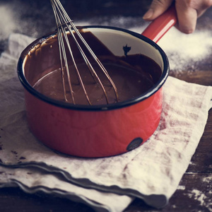 巧克力甘纳许食品摄影食谱创意图片