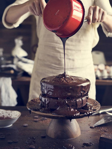 巧克力蛋糕食品摄影食谱创意