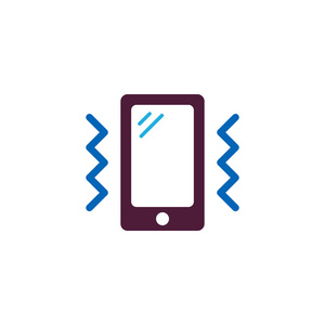 电磁波震动震动徽标图标设计照片