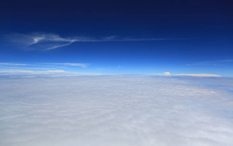 从飞机上看到的浮云
