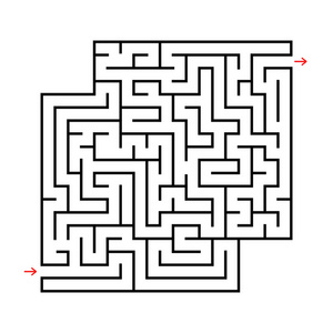 简单的方形迷宫图片-简单的方形迷宫素材-简单的方形迷宫插画-摄图新