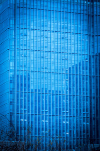 蓝色玻璃大楼