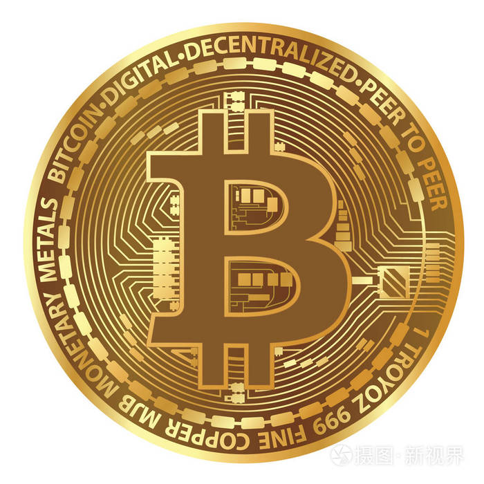 现实矢量比特币硬币